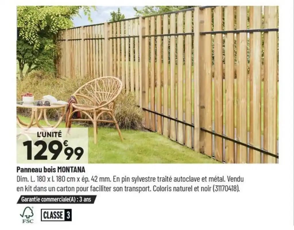 Panneau bois MONTANA