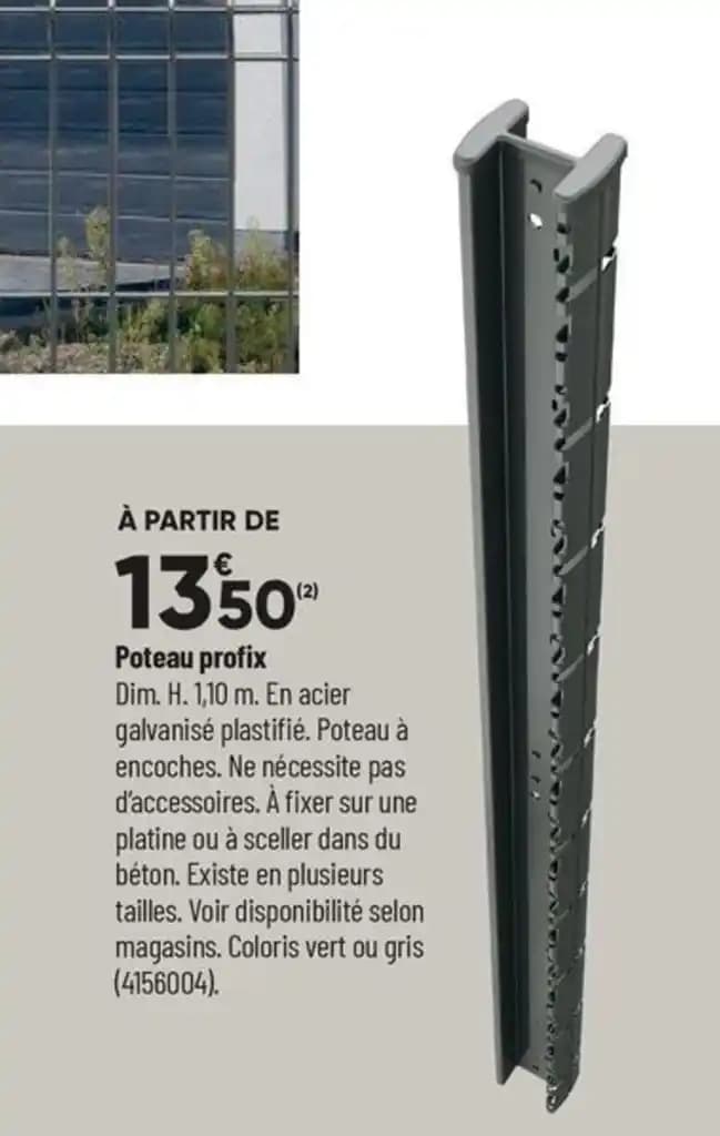 Poteau profix