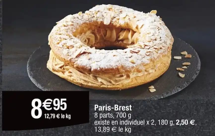 Paris-Brest 8 parts, 700 g