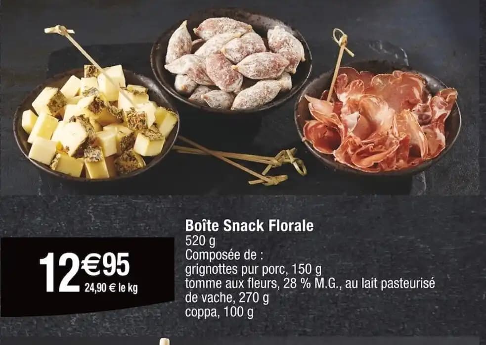 Boîte Snack Florale 520 g