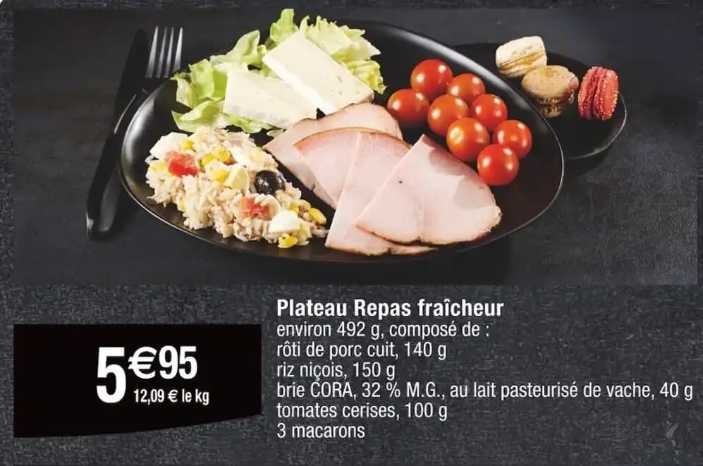 Plateau Repas fraîcheur