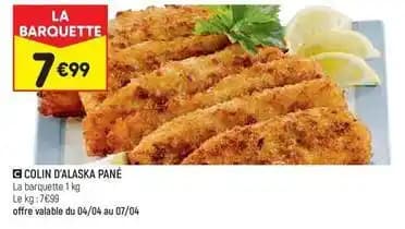 Colin d'alaska pané