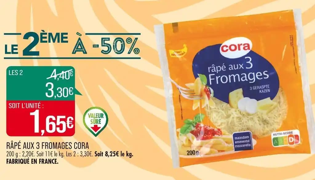 CORA RÂPÉ AUX 3 FROMAGES