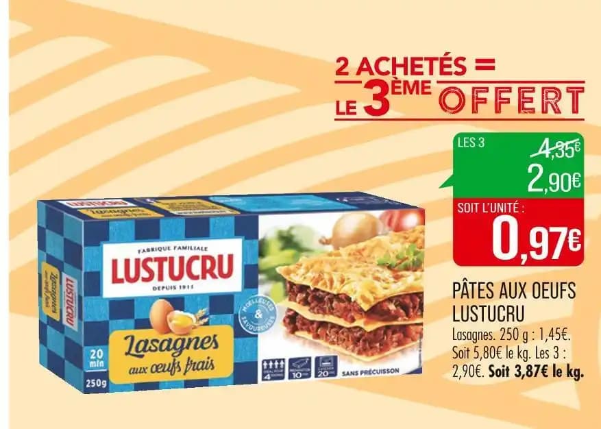 LUSTUCRU PÂTES AUX OEUFS