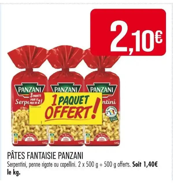 PANZANI PÂTES FANTAISIE