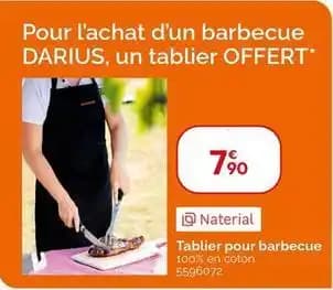 Tablier pour barbecue