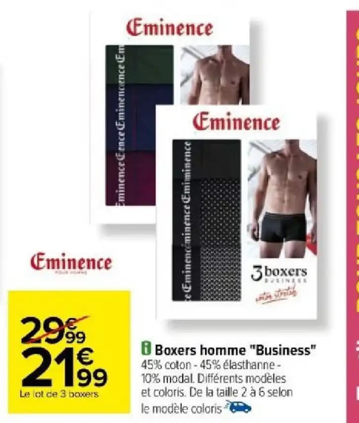 Boxers homme "Business
