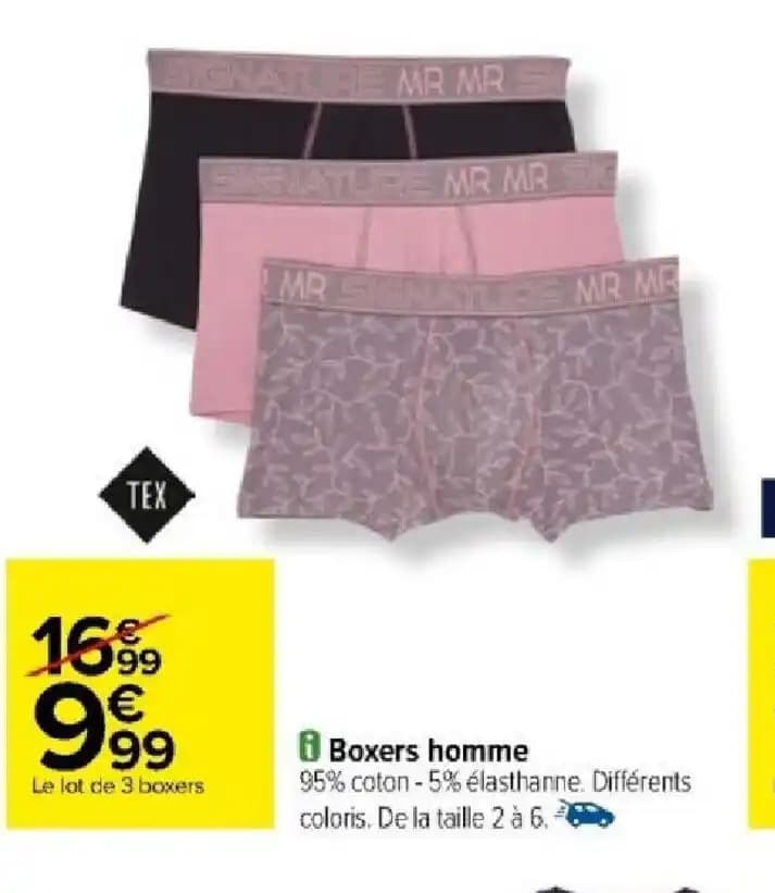 Boxers homme