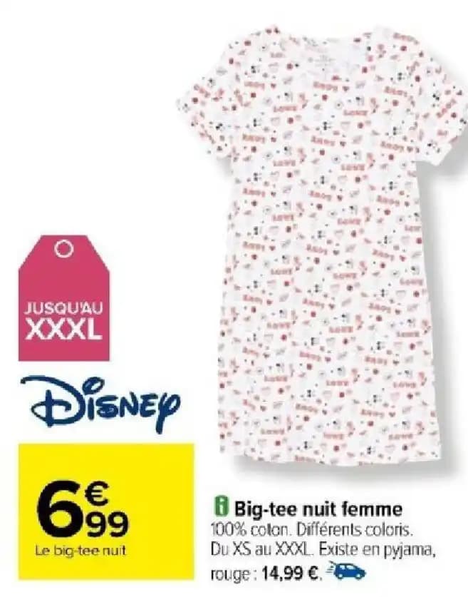 Big-tee nuit femme