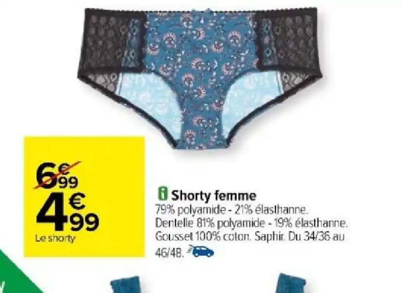 Shorty femme
