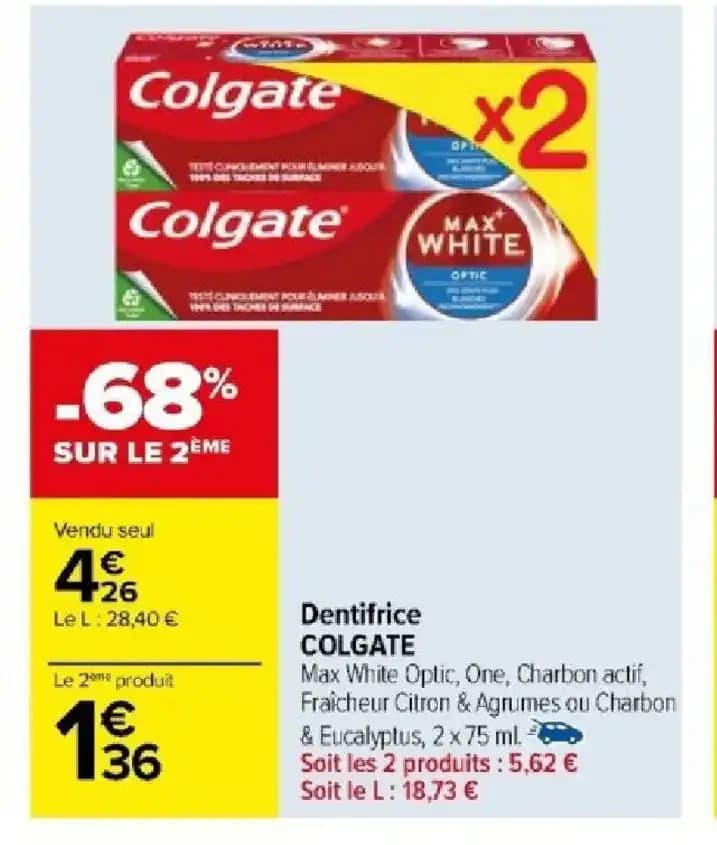 Dentifrice COLGATE
