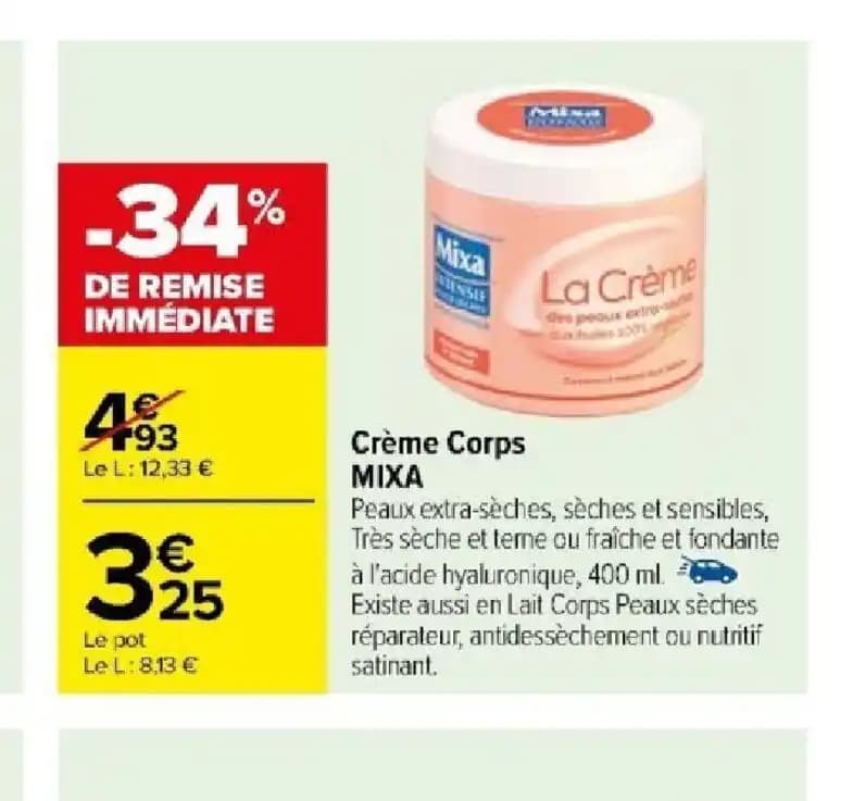 Crème Corps MIXA