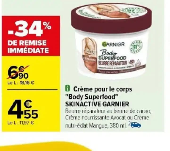 8 Crème pour le corps