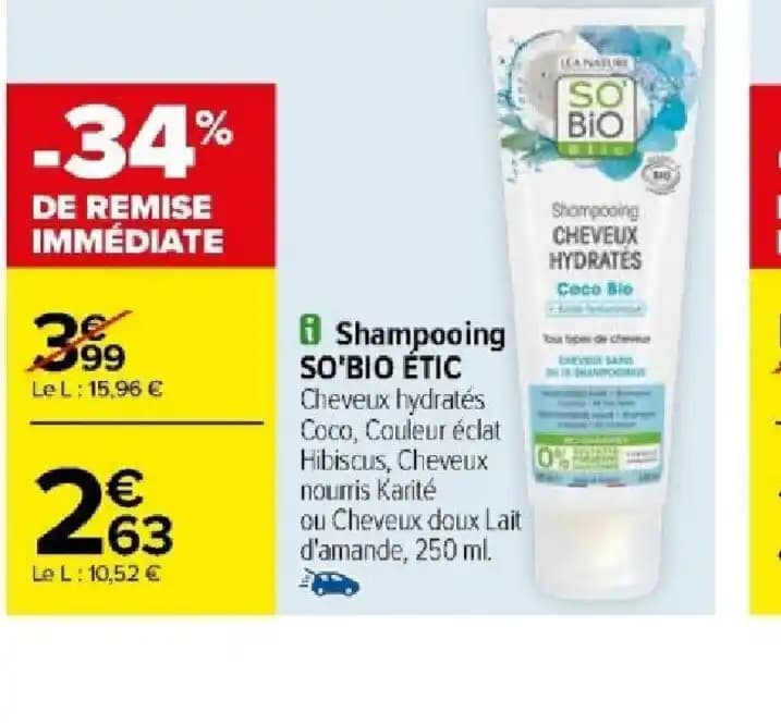 Shampooing SO'BIO ÉTIC