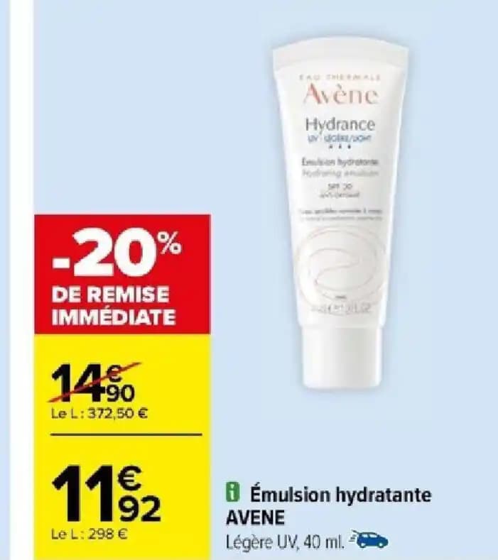 Émulsion hydratante