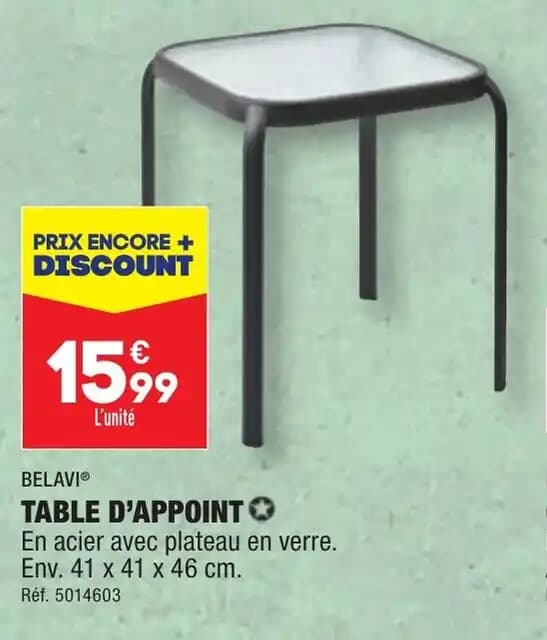 BELAVIⓇ TABLE D'APPOINT✪