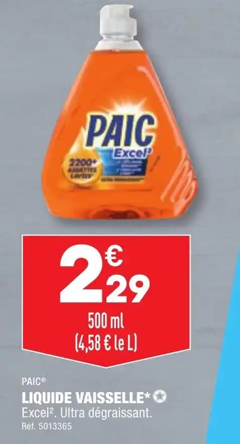 PAIC® LIQUIDE VAISSELLE⭑✪