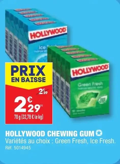 HOLLYWOOD CHEWING GUM