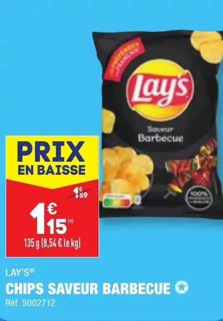 LAY'S® CHIPS SAVEUR BARBECUE ✪