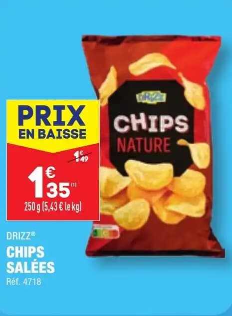 DRIZZ® CHIPS SALÉES