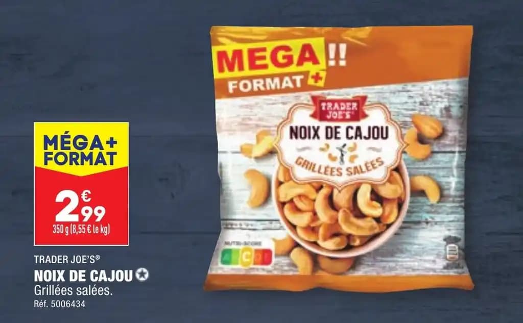 TRADER JOE'S® NOIX DE CAJOU✪