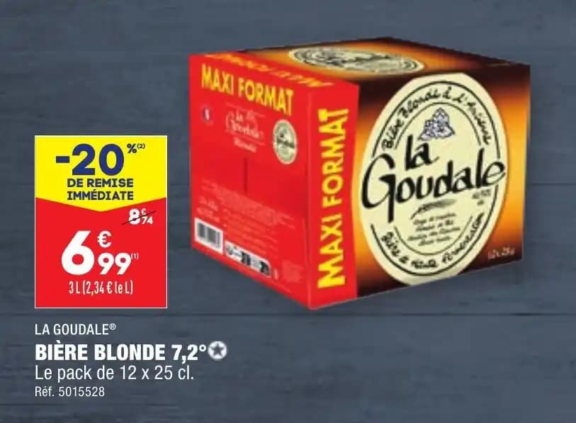 LA GOUDALE® BIÈRE BLONDE 7,2°✪