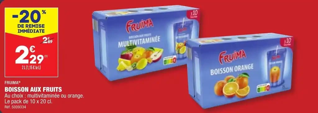 FRUIMA® BOISSON AUX FRUITS
