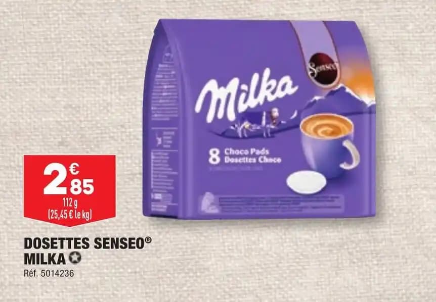 DOSETTES SENSEO® MILKA✪