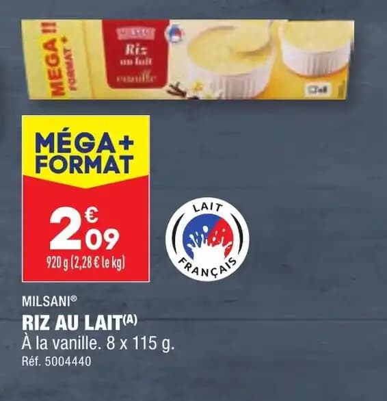 MILSANIⓇ RIZ AU LAIT(A)