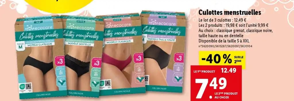 Culottes menstruelles