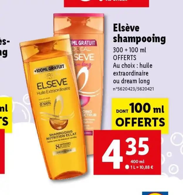 Elsève shampooing