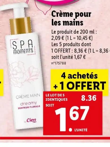 Crème pour les mains