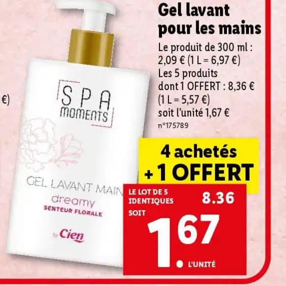 Gel lavant pour les mains