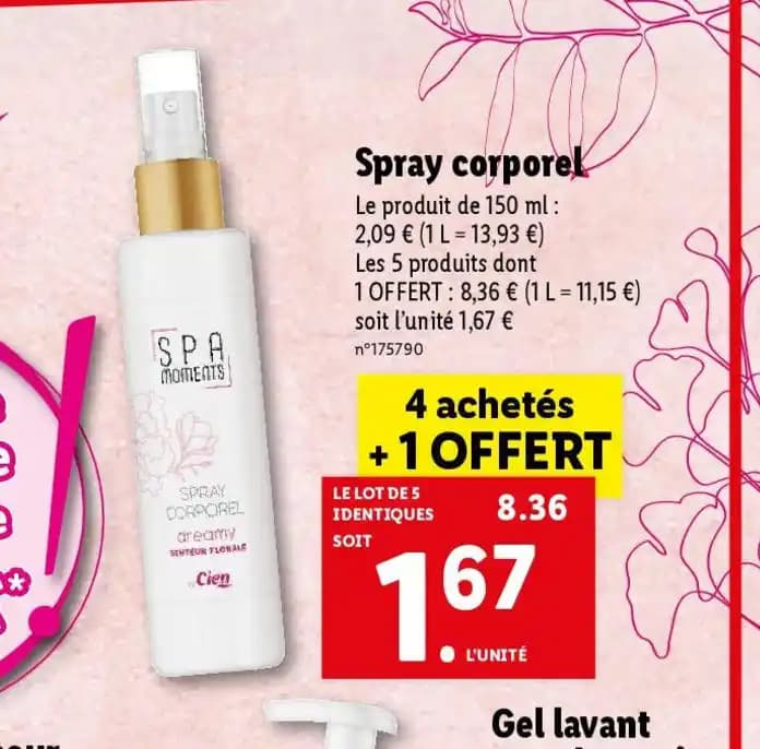 Spray corporel
