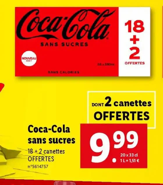 Coca-Cola sans sucres