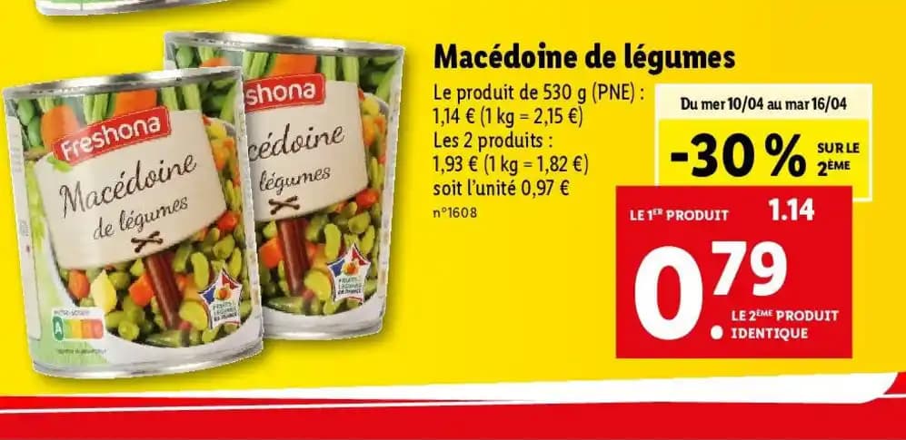 Macédoine de légumes