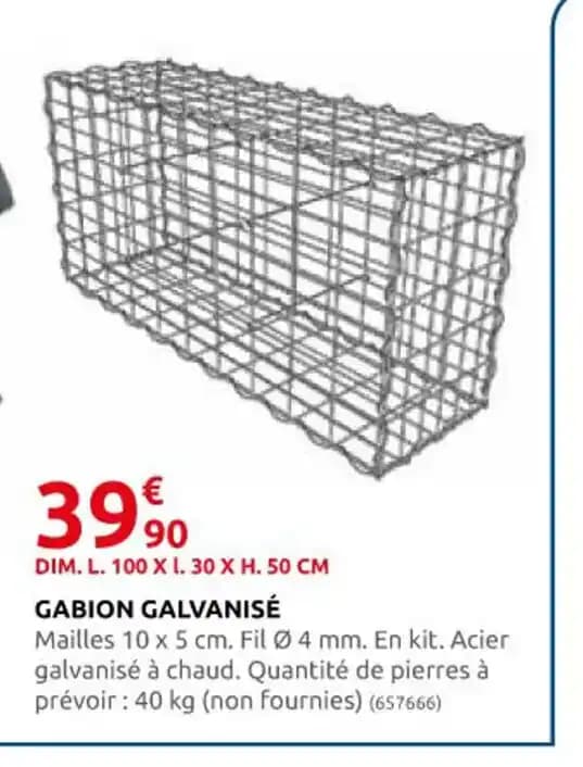 GABION GALVANISÉ