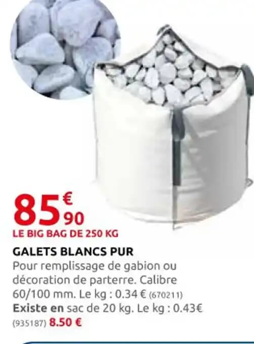 GALETS BLANCS PUR