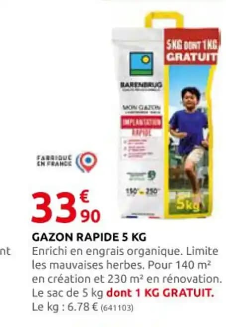 GAZON RAPIDE 5 KG