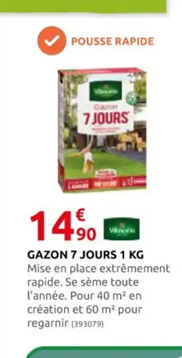 GAZON 7 JOURS 1 KG