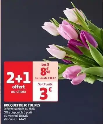 Bouquet de 10 tulipes