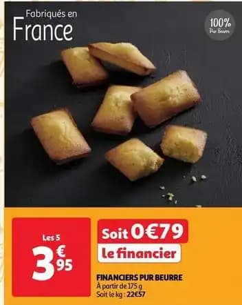 Financiers pur beurre