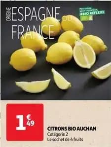 Auchan - citrons bio