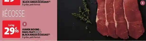 Viande bovine: faux filet