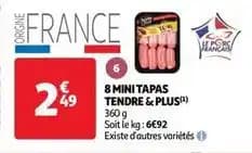 Tendre & plus - 8 mini tapas