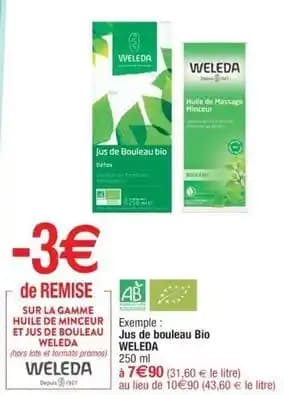 Weleda - jus de bouleau bio
