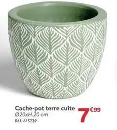 Cache pot terre cuite