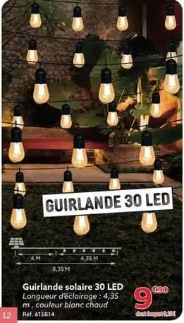 Guirlande solaire 30 led