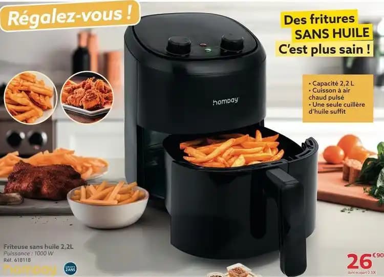 Friteuse sans huile 2.2l