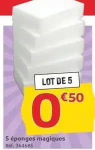 5 eponges magiques